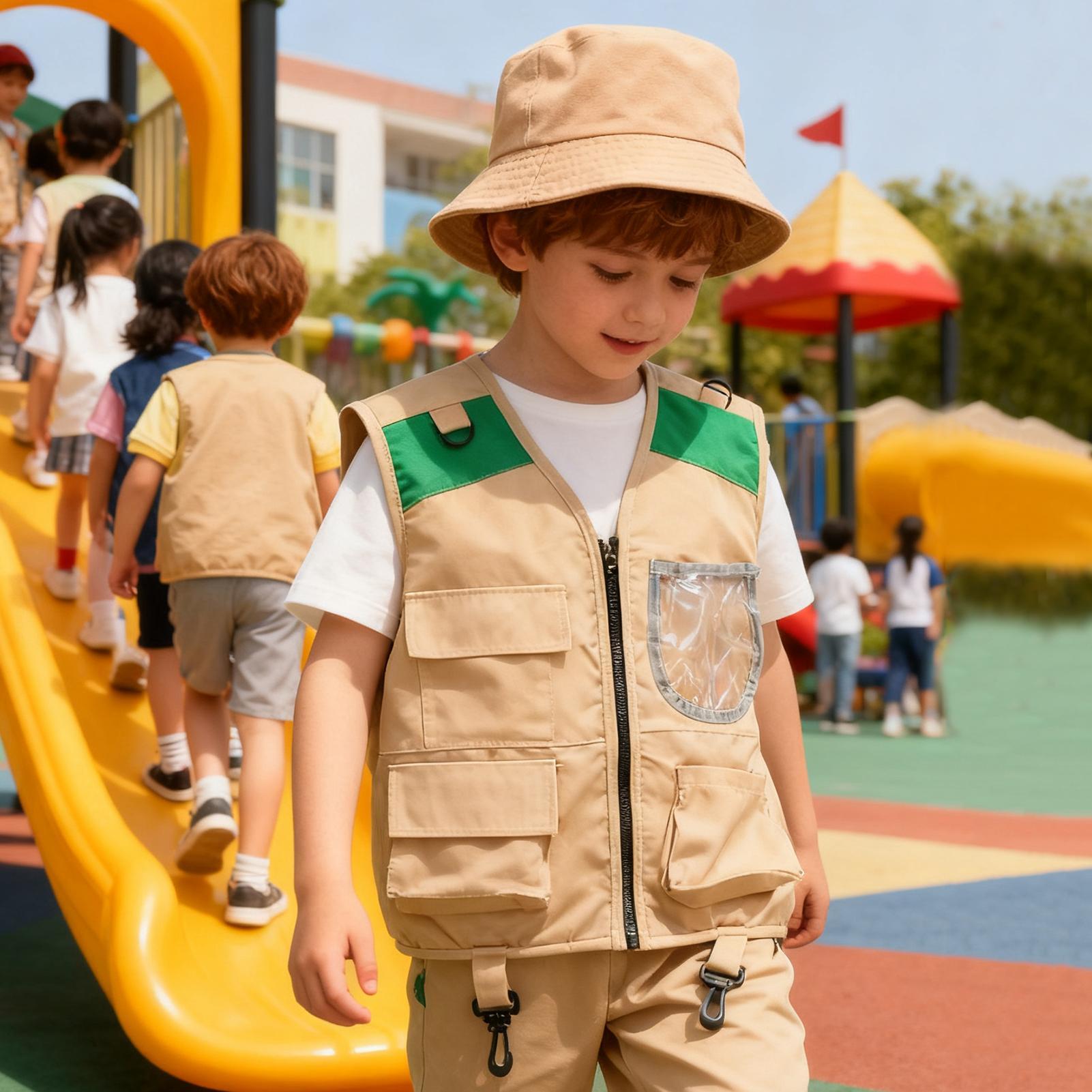 Set Kostum Topi dan Rompi Petu - Outdoor Adventure Kit For Kids ulasan dan harga